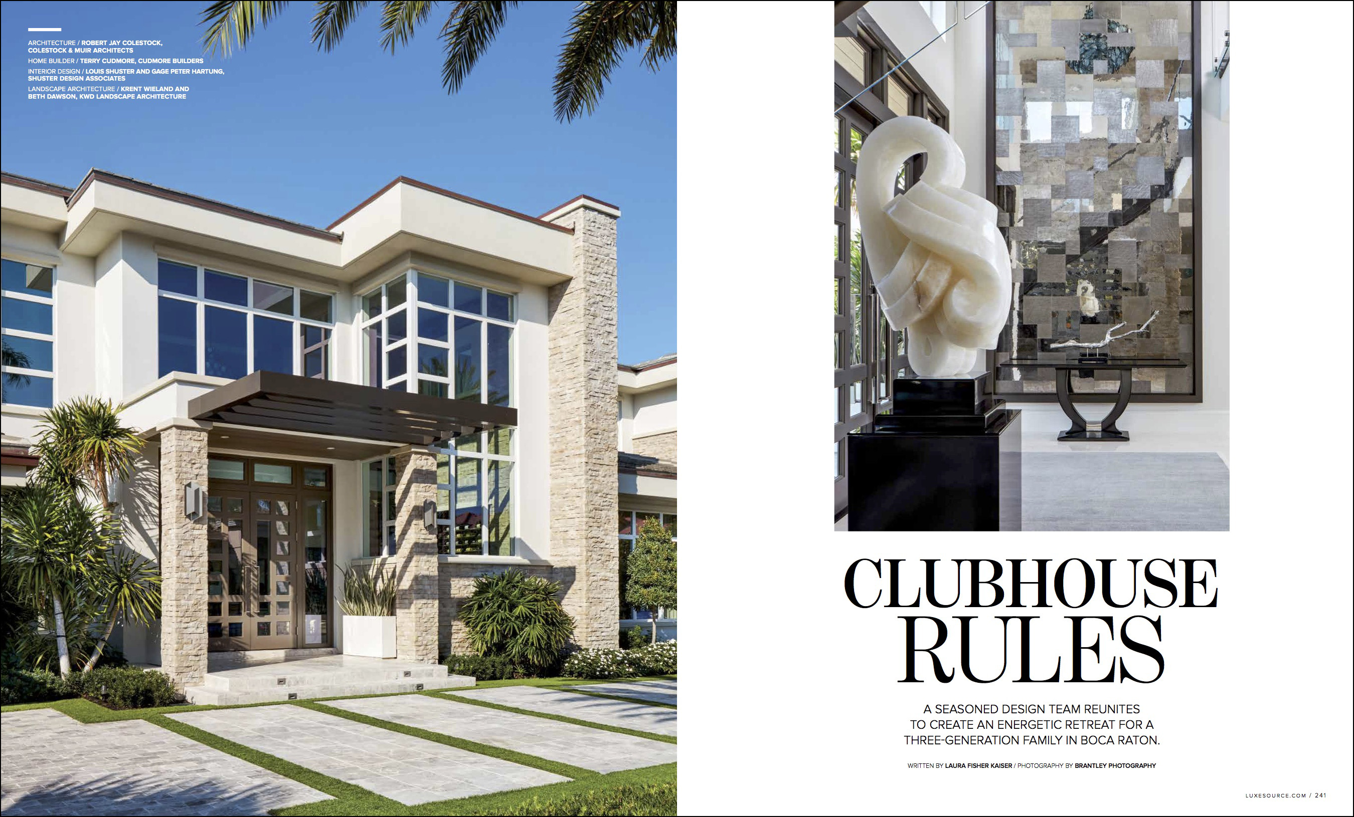 Luxe Magazine Palm Beach Edition Editorial Photography